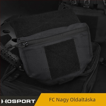 WOSPORT Kültéri taktikai mellény JPC/CPC, mellkasra akasztható kiegészítő táska FC, nagy alsó zseb, egyszínű