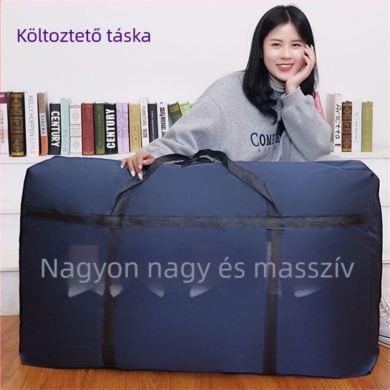 Erős és tartós költöztető táska, extra nagy utazótáska, nagy kapacitás, vízlepergető Oxford anyagú tárolótáska