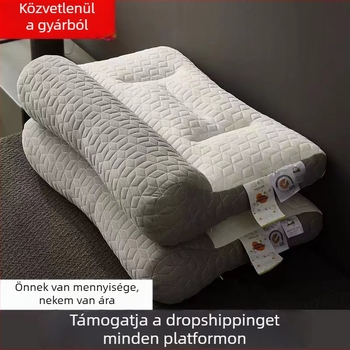 Latex nyaki trakciós párna a nyaki támasztáshoz – egyszemélyes alvópárna masszázshoz és nyaki kényelemhez