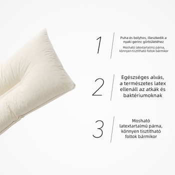 Royal természetes zúzott latex párna felnőtteknek, nyaki támasz, téglalap alakú párnamag, testreszabható