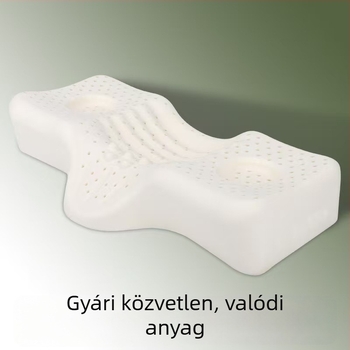 Latex nyaki párna a nyak támogatására, állítható magasság 5–10 cm, téglalap alakú, alvást segítő, eredeti termék