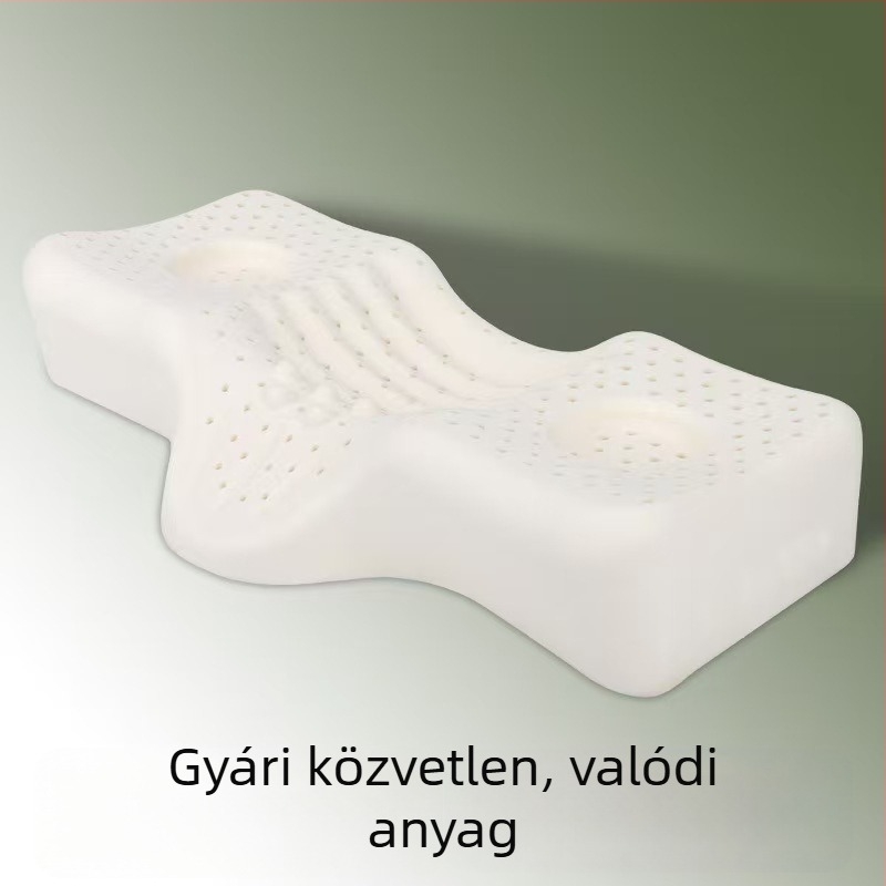 Latex nyaki párna a nyak támogatására, állítható magasság 5–10 cm, téglalap alakú, alvást segítő, eredeti termék