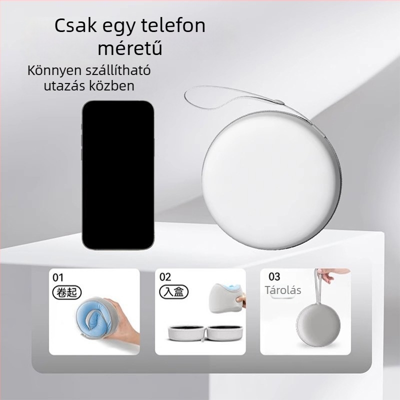 Memóriahabos U-alakú utazó párna a nyaki támasztáshoz — ideális repülőhöz, autóhoz és vonathoz