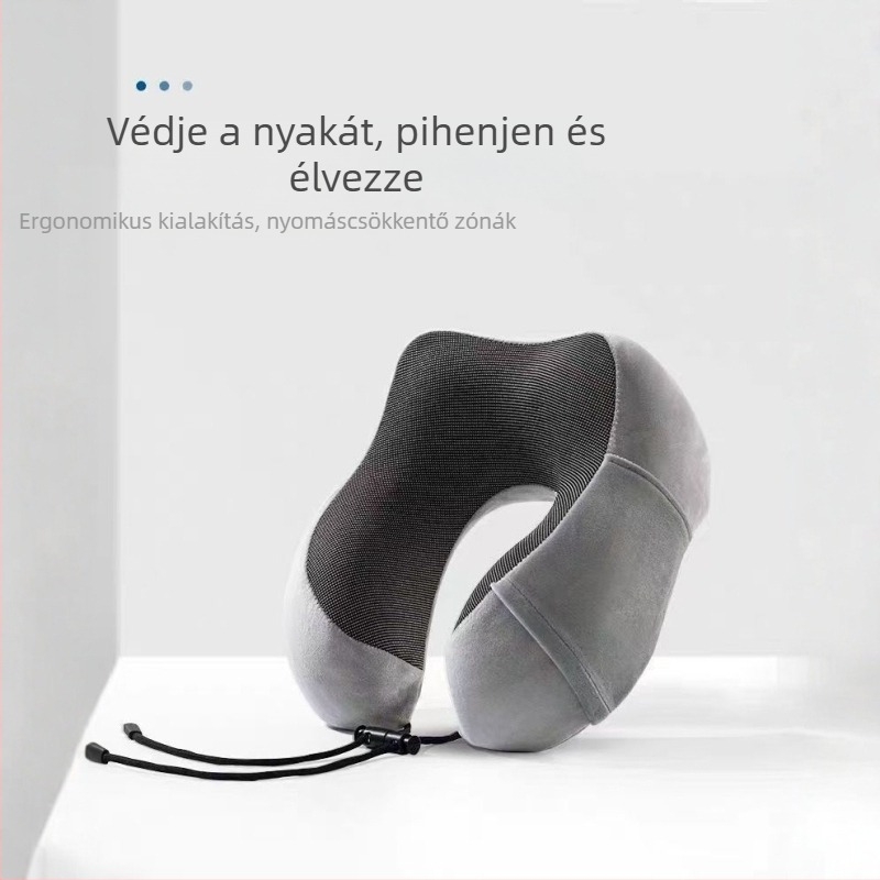 U alakú utazópárna memoryhabbal a pihenéshez és nyaki támaszhoz – Ló éve ajándék