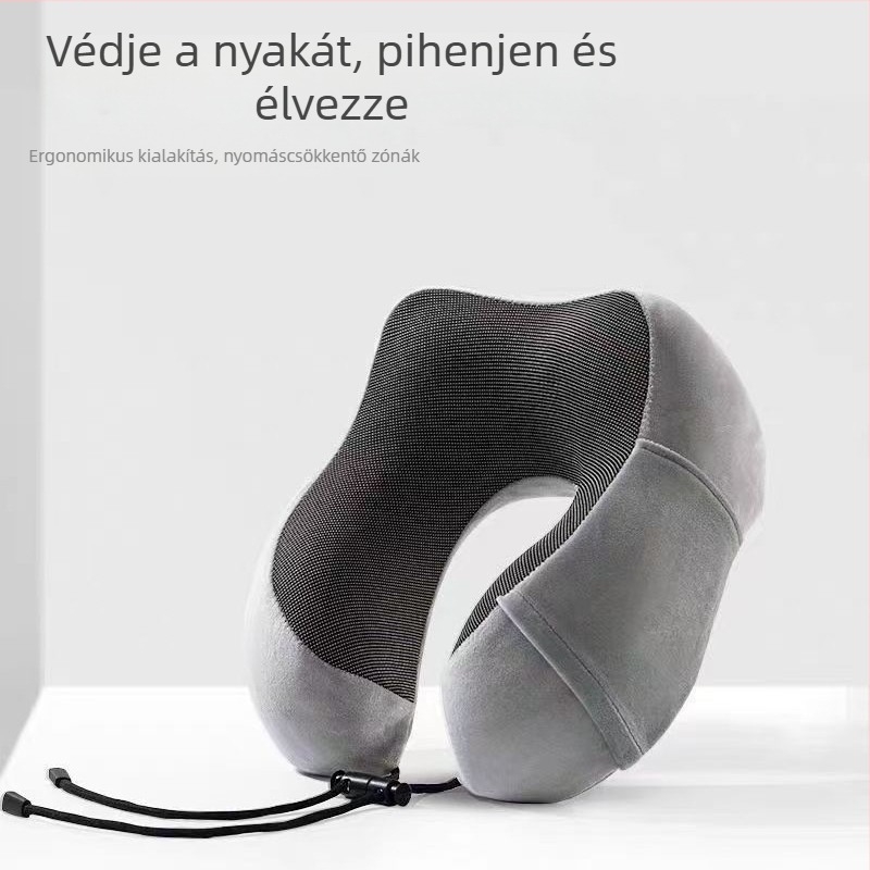 U alakú utazópárna memoryhabbal a pihenéshez és nyaki támaszhoz – Ló éve ajándék