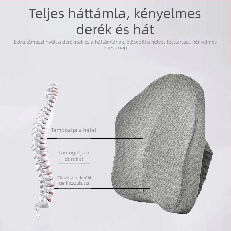 Memóriahabos ülőpárna irodába és autóba; deréktámasz és hosszú ülés támogatása; csípőpárna kismamáknak.