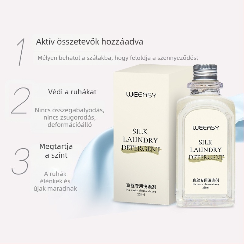 Selyem- és gyapjú mosófolyadék – kézi mosáshoz, finom ápolás
