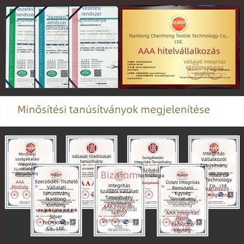 Szállodai párna poliészter töltettel, 100% pamut huzattal, téglalap alakú, fehér