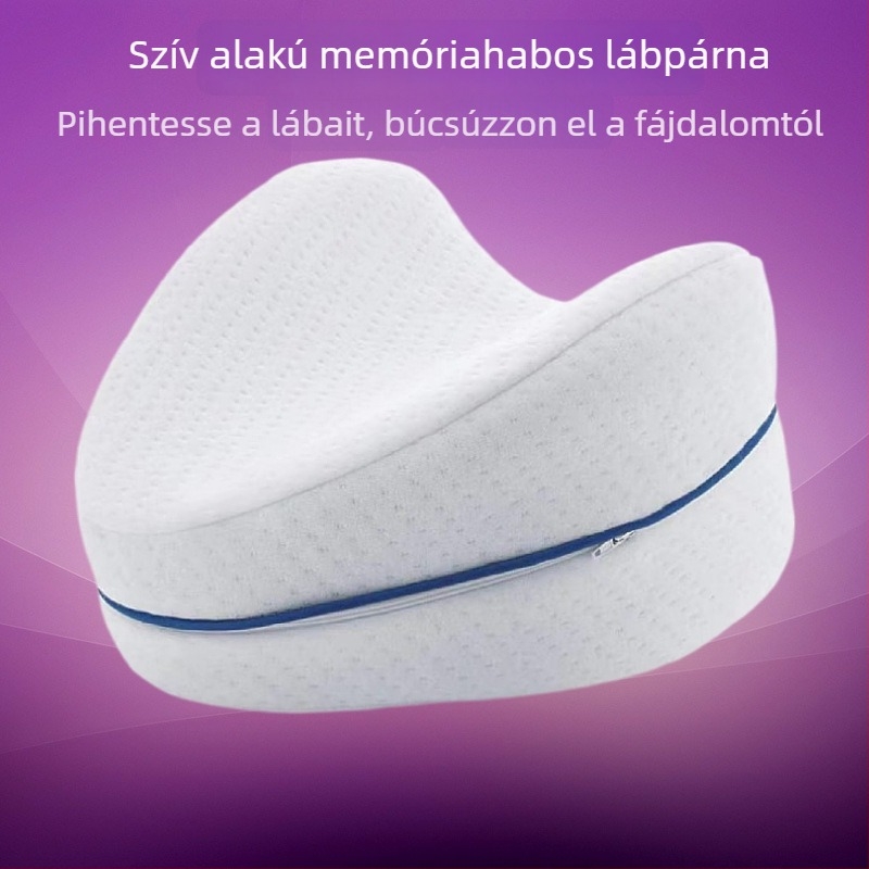 Szívformájú memóriahabos párna oldalra fekvéshez, terhes nőknek, otthoni használatra
