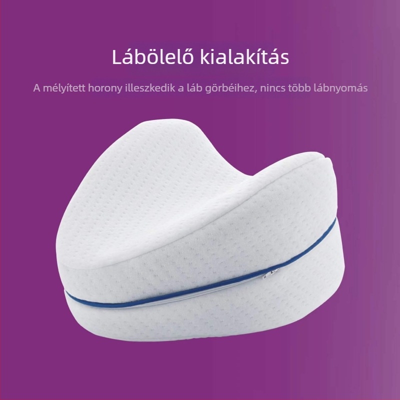 Szívformájú memóriahabos párna oldalra fekvéshez, terhes nőknek, otthoni használatra