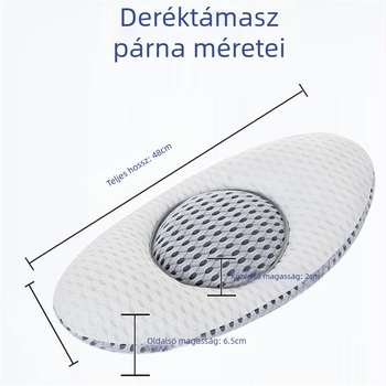 3D ágyéktámasz párna – a gerinc és a porckorongok támogatására, kismamáknak és szoptató anyáknak