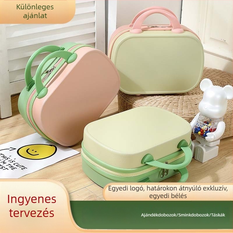 Édes mini utazótáska, kozmetikai neszesszer, 14 hüvelyk, szuvenír, elegáns dizájn