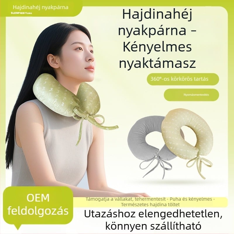 Hajdinahéj nyakpárna, U-alakú, hordozható utazópárna irodai pihenéshez