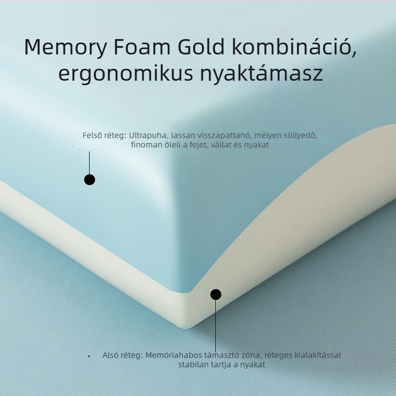 Ya-duo memóriahab párna mély alváshoz, Pro nyaki támasz oldal alvásra, Uniszex