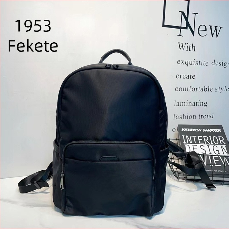 Uniszex vízálló nylon hátizsák, nagy kapacitású, 13 hüvelykes laptophoz, városi egyszerű stílus