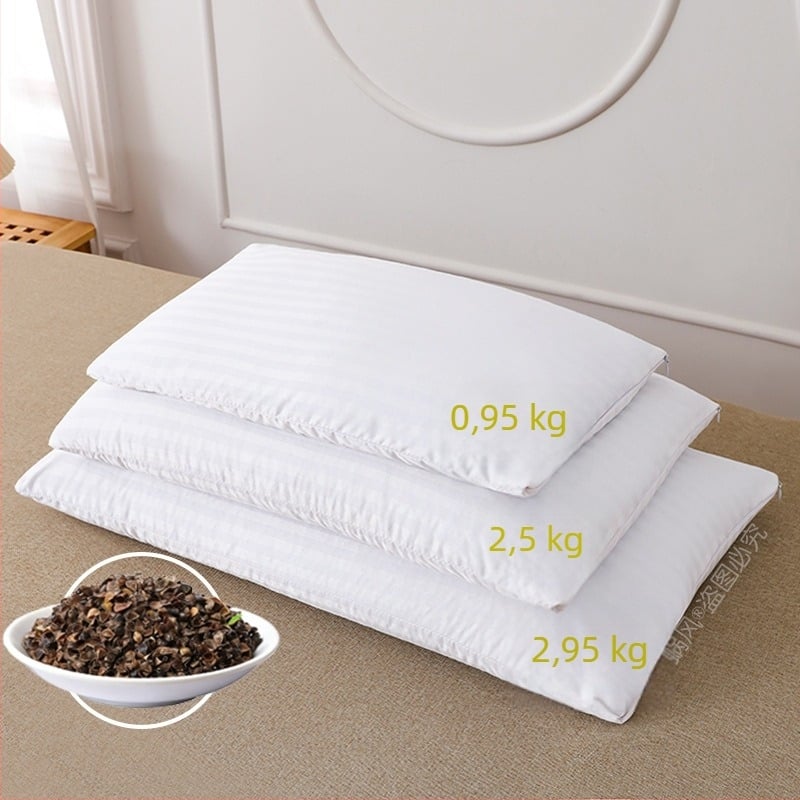 Hajdina párna hajdina töltettel, téglalap alakú, 1.1-1.5 kg, felnőtteknek, légáteresztő, nyaki gerinc támogatás
