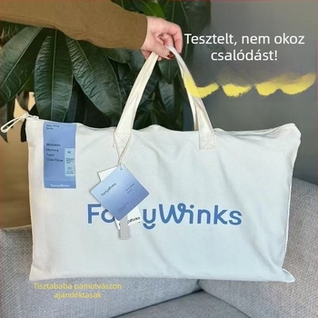 Gyerekeknek memóriahabos párna alacsony visszapattanással, téglalap alakú, nyaki támasz, levehető és mosható