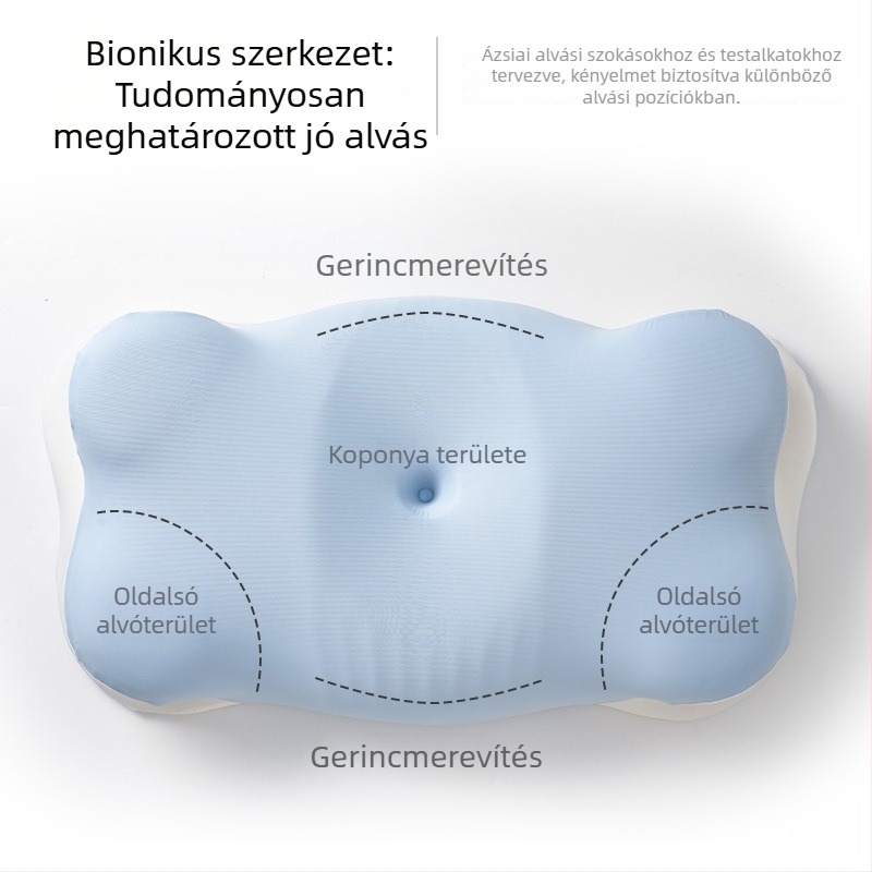 Memóriahabos felhő párna nyaki támogatással, oldalsó alvásra, felnőttek és gyerekek számára, egyedi formájú
