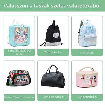 Személyre szabott kötött kockás sminktáska, kompakt utazási neszesszer