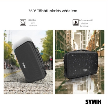SYMIK tárolótáska Insta360 X4/X5 akciókamera számára, hordozható váll- és kézitáska, nyomásálló és ütésálló