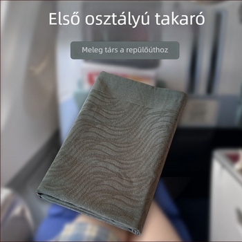 Szürke légi utazási pléd első osztályhoz – iroda, pihenés, kanapé és autó, kendő
