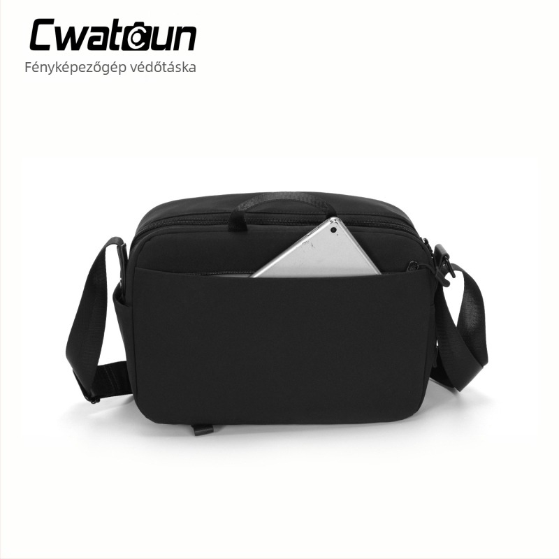 Válltáska fényképezőgéphez, karcolásálló és szennyeződésálló, multifunkcionális tároló, mindennapi crossbody stílus