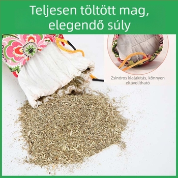 Gyógyfüves nyaki párna otthoni használatra, nyaki támasz, kerek forma, különböző stílusok