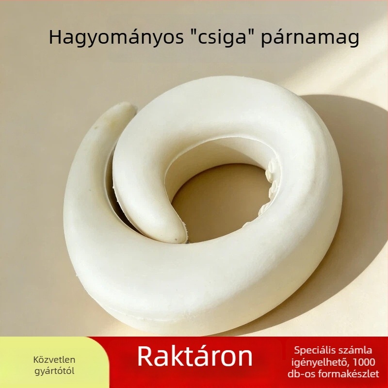 Memóriahabos U-alakú nyakpárna, lassú visszatérésű, utazásokhoz repülőn és vonaton