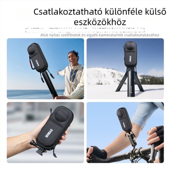 SYMIK védőtok Insta360 X5/X4-hez velúr belsővel