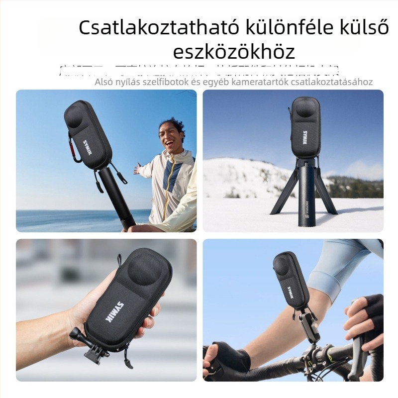SYMIK védőtok Insta360 X5/X4-hez velúr belsővel