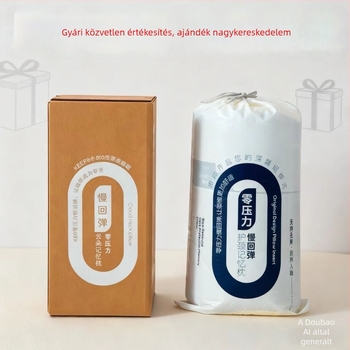 Memóriahabos párna, felhő alakú, lassú visszaalakulás, téglalap alakú mély alváshoz