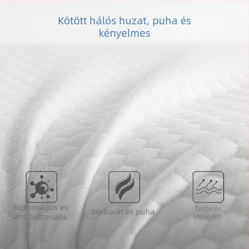 Sleeping Square memóriahabos nyakpárna hullámos formával, lassú visszatéréssel, felnőtteknek