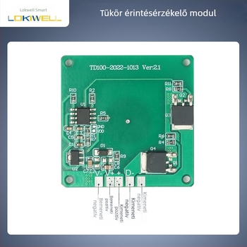 Locka érintéses kapcsoló modul intelligens fürdőszobai tükrökhöz, 5A, dimmelhető érintő szenzor, 5-24V