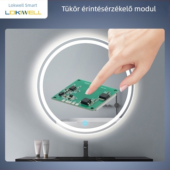 Locka érintéses kapcsoló modul intelligens fürdőszobai tükrökhöz, 5A, dimmelhető érintő szenzor, 5-24V