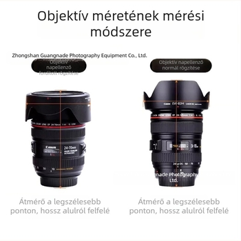 Canon objektív tároló táska, ütésálló, vastagított, kompakt méret 9.5×9.5×10.5 cm, Oxford anyag