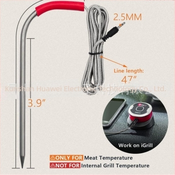 Weber hús-hőmérséklet-szonda két tűvel, kompatibil Weber gáz- és Smokefire pellet grilllel