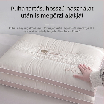 Párna belső töltet otthoni használatra, puha poliészter rost töltet, közepesen alacsony töltés, felnőtteknek, mély alvás támogatás, nyaki gerinc védelem, egy személyes párna