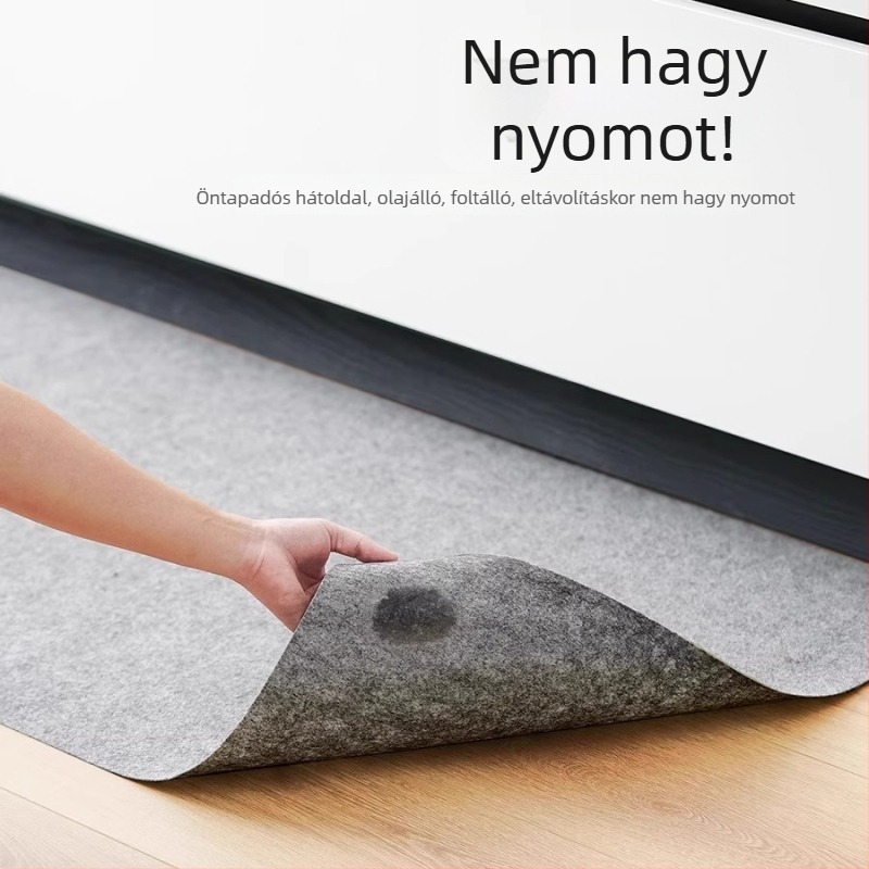 Havonta egyszer használható konyhai padlószőnyeg, öntapadó, mosás nélkül, olajálló, csúszásmentes, vízfelvevő, bejárati és konyhai használatra