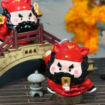 Zhong Kui irodai stresszoldó díszfigura gyantából, nemzeti stílus