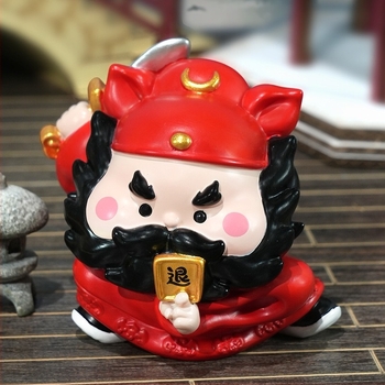 Zhong Kui irodai stresszoldó díszfigura gyantából, nemzeti stílus