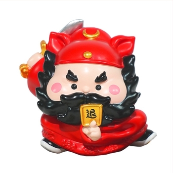Zhong Kui irodai stresszoldó díszfigura gyantából, nemzeti stílus