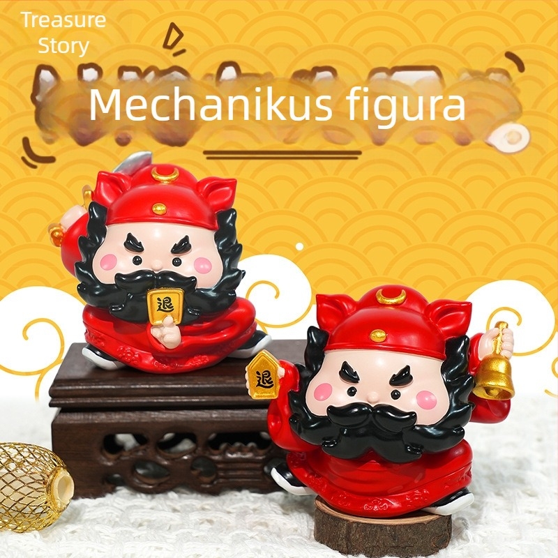 Zhong Kui irodai stresszoldó díszfigura gyantából, nemzeti stílus