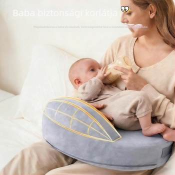 Memóriahabos U-alakú párna szoptatáshoz és babák számára, többfunkciós, levehető huzattal