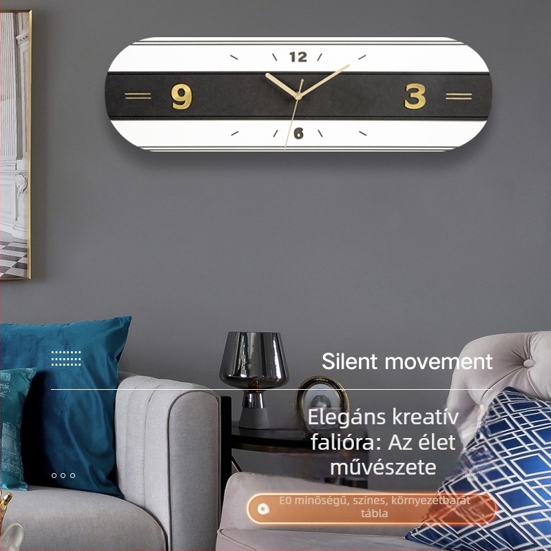 Nappali falióra – modern, minimalist, csendes kvarc szerkezet, téglalap alakú, dekoratív