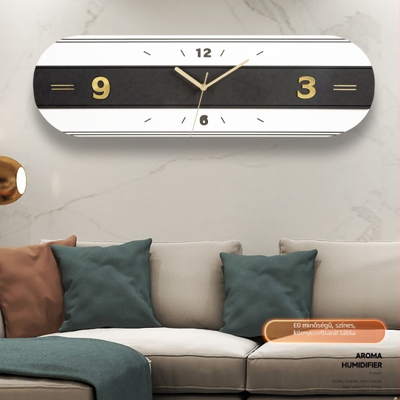 Nappali falióra – modern, minimalist, csendes kvarc szerkezet, téglalap alakú, dekoratív