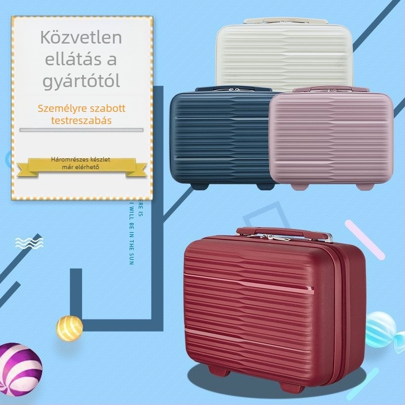 14 hüvelykes PP kozmetikai táska és szerszámkoffer, nagy kapacitású tároló, logó nyomtatás, hordozható ajándékdoboz a Tavaszi Fesztiválhoz