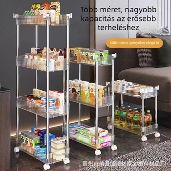 3-szintes, mozgatható tároló konyha, fürdőszoba és nappali számára – nassolnivaló szervező