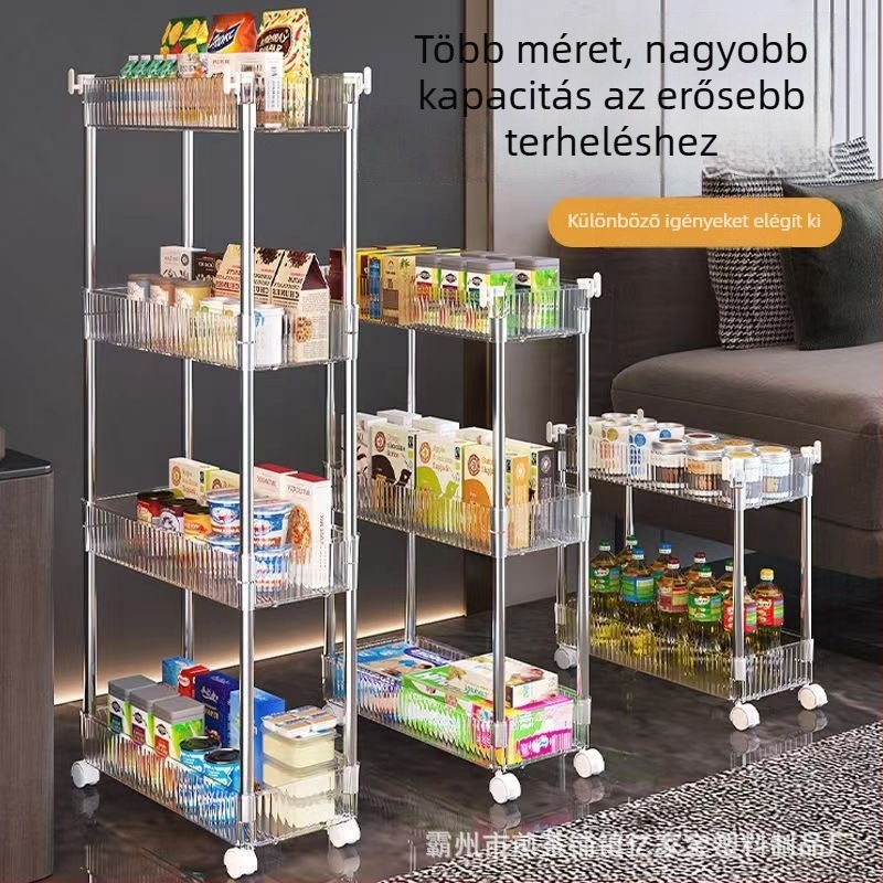 3-szintes, mozgatható tároló konyha, fürdőszoba és nappali számára – nassolnivaló szervező