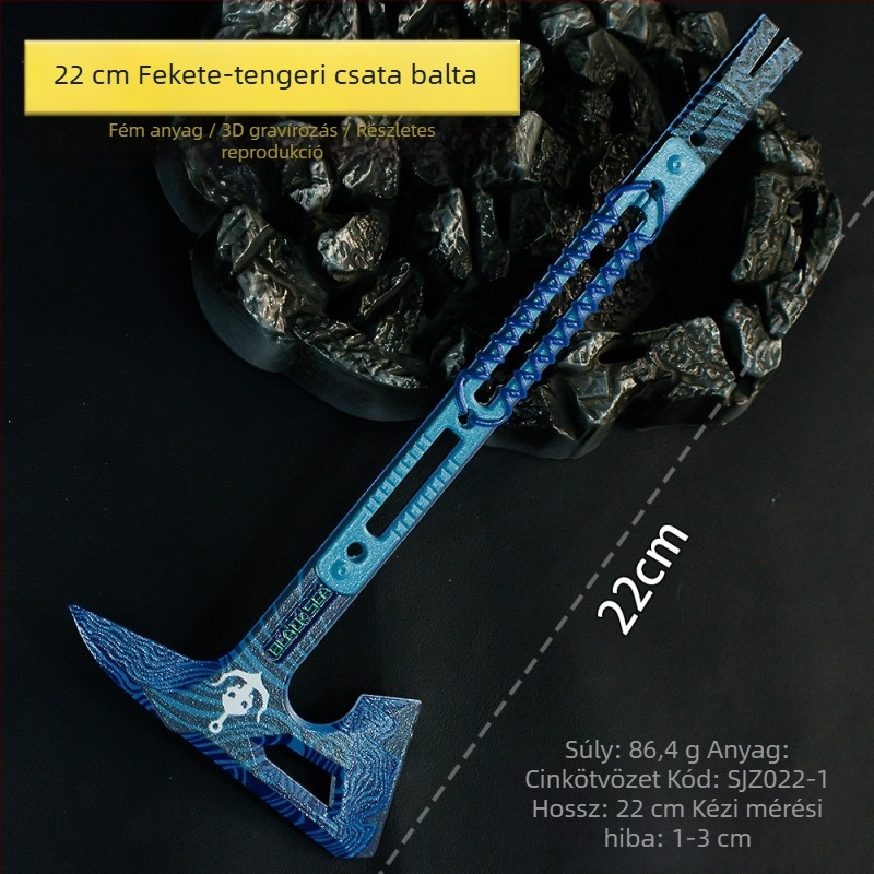 22 cm-es ötvözött fegyver modell figúra