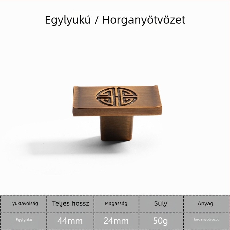 Modern antik réz fogantyú szekrényhez és ruhásszekrényhez